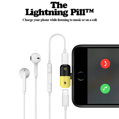 Lightning Pill™ | iPhone Headphone Splitter - Daily Deal Man