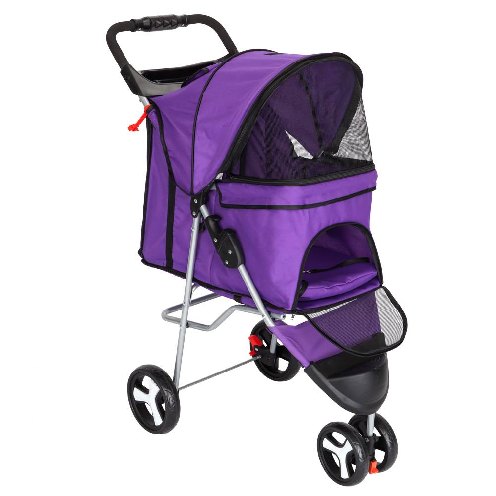 purple dog stroller Best Portable Foldable Dog Stroller – Daily Deal Man