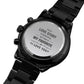My Favorite Love Story - Engraved Chronograph Watch - Daily Deal Man