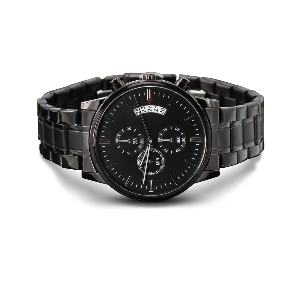 My Favorite Love Story - Engraved Chronograph Watch - Daily Deal Man